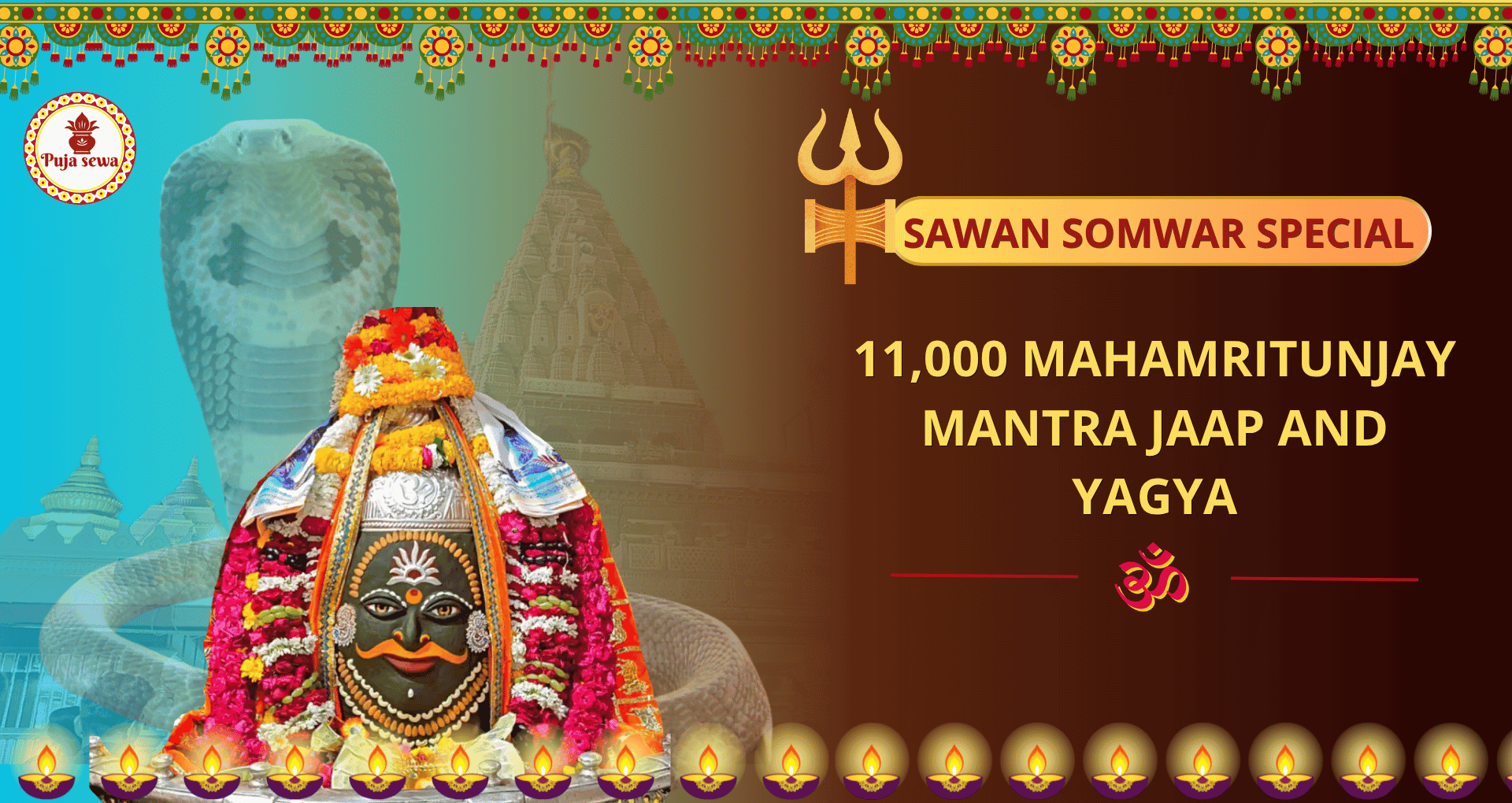 Sawan Somwar Special: Mahakaleshwar 11000 Mahamritunjay Mantra Jaap for Peace & Akal Mrityu Protection